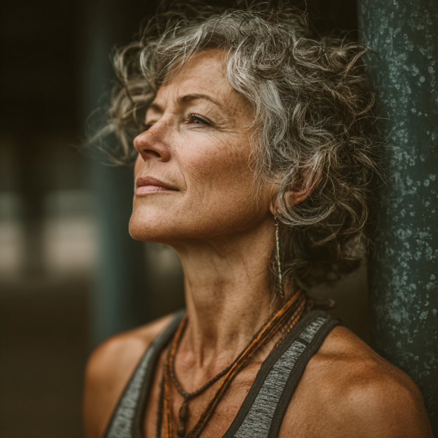 Активні дорослі люди займаються спортом